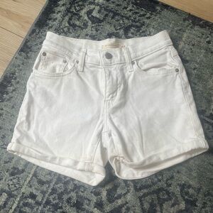Levi’s White Denim Shorts